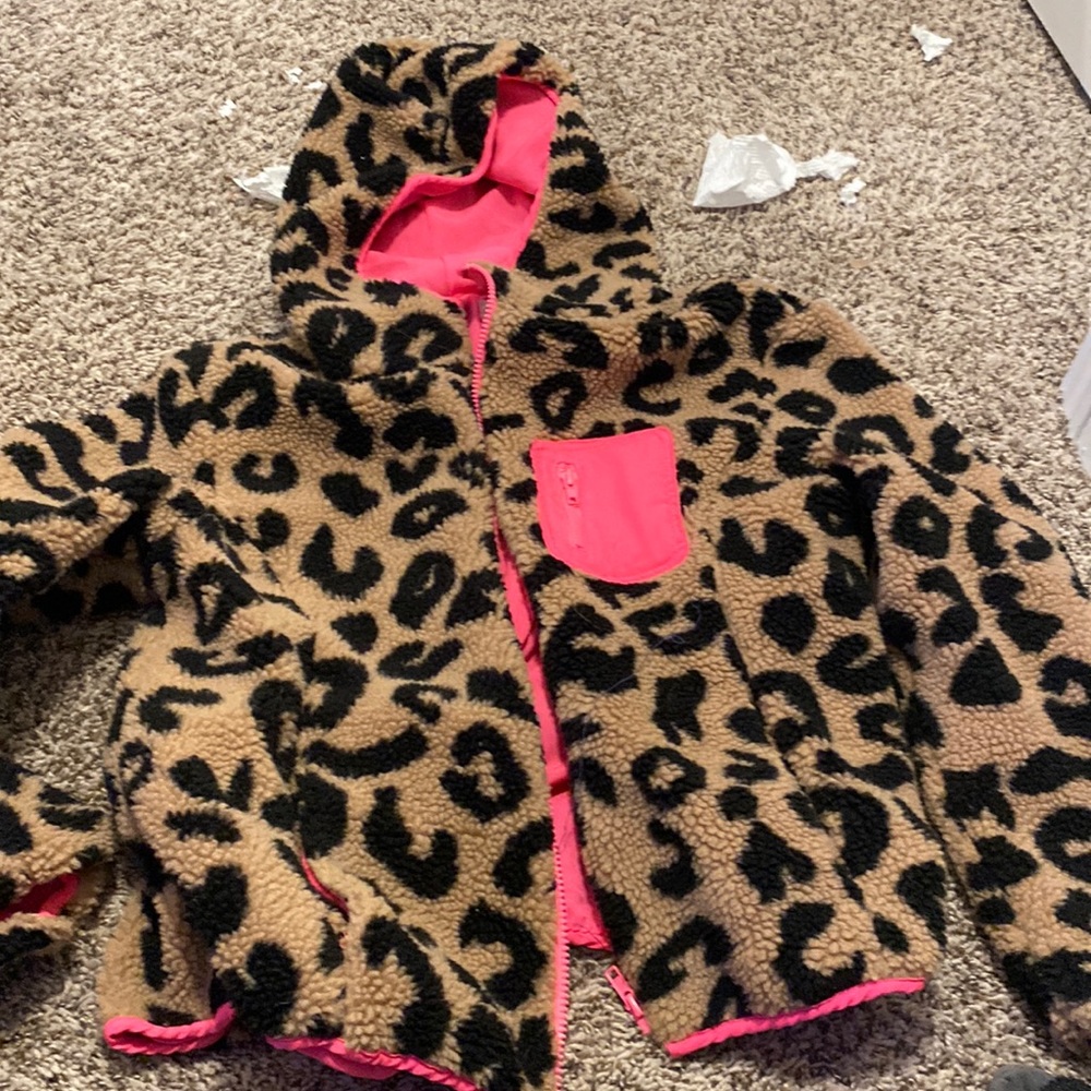 BIBI cheetah print and pink jacket NEVER WORN